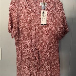 Floral Sun Dress with Tie Details